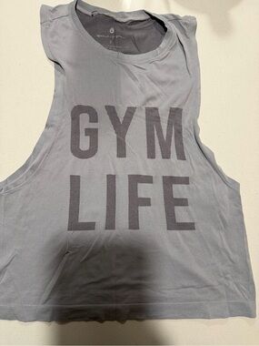 Spiritual Gangster Gray 'GYM LIFE' Sleeveless Tank